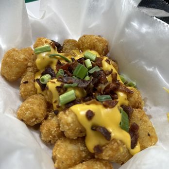 Trolley Pub - Loading crispy tater tots - Salad Near Me - Summerville, South Carolina Trolley Pub - Loading crispy tater tots - Salad Near Me - Summerville, South Carolina