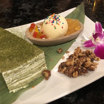 Zen Asian BBQ - Green tea crepe cake - Japanese Near Me - Naples, Florida