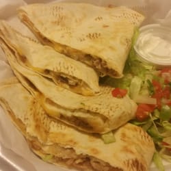 Sabor Poblano - Asad and carnita quesadillas
