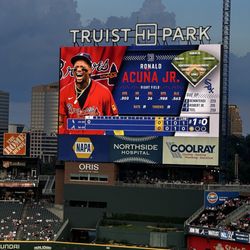 Truist Park - Braves Score Board