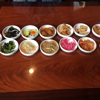 Daol Tofu - 13 side dishes that are generously portioned - included in your meal and you can ask for refills! It's amazing!!! - Korean Near Me - Oakland, California Daol Tofu - 13 side dishes that are generously portioned - included in your meal and you can ask for refills! It's amazing!!! - Korean Near Me - Oakland, California