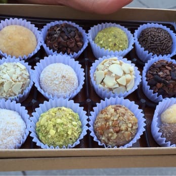 Brigadeiro Bakery - Brigadeiro! Their 12 piece box, this didn't last long at dinner. Includes almond, pistachio, coconut... - Desserts Near Me - New York, New York Brigadeiro Bakery - Brigadeiro! Their 12 piece box, this didn't last long at dinner. Includes almond, pistachio, coconut... - Desserts Near Me - New York, New York