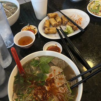 Pho Hoang Restaurant - beef meatballs with steak with chili oil and siracha. - Vietnamese Near Me - Riverview, Florida