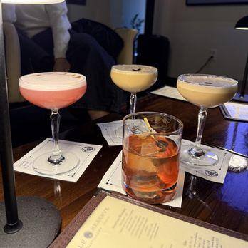 Stable Reserve Distillery - Cardinal, Lunch Box, The One with Whiskey, and The Original Espresso Martini - Cocktail Bars Near Me - Franklin, Tennessee