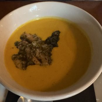 BrickHouse 737 - Butternut Squash soup with crab and parsley verde - New American Near Me - Ouray, Colorado