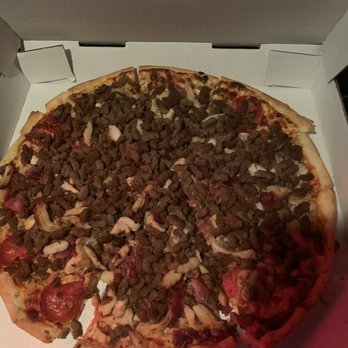 Pizza Village - meat eater "LARGE" pie - Pizza Near Me - Lafayette, Louisiana Pizza Village - meat eater "LARGE" pie - Pizza Near Me - Lafayette, Louisiana