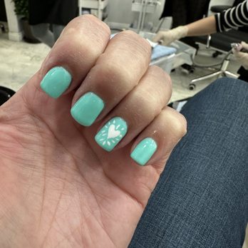 Circle A Nails And Spa - Gel nails with heart, exactly what I asked for - Nail Salons Near Me - Redlands, California Circle A Nails And Spa - Gel nails with heart, exactly what I asked for - Nail Salons Near Me - Redlands, California