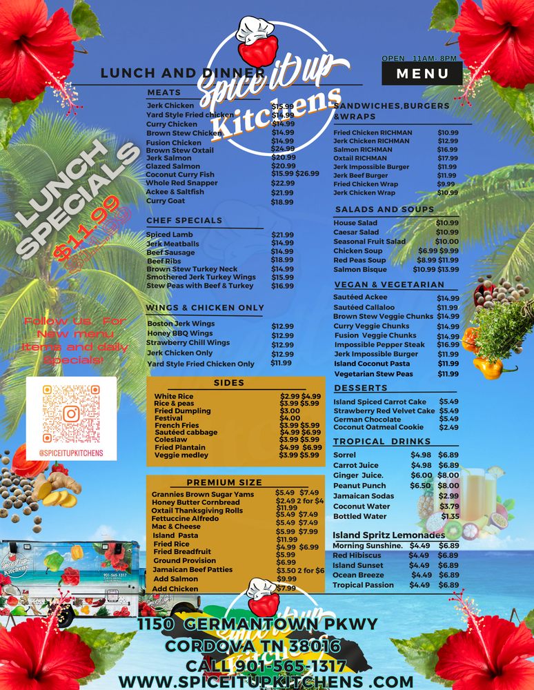 SPICE IT UP KITCHENS 1150 N Germantown Pkwy, Memphis, Tennessee