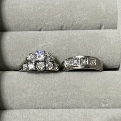 Frederick Fisher Jewelers - Family rings that were sized and rhodium dipped