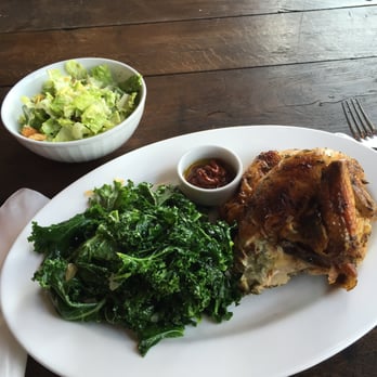 Roast & Co - Half an organic D'Artagan rotisserie chicken, a sidecar of Harissa accompanied by Caesar Salad and sautéed fresh Kale - Juice Bars & Smoothies Near Me - Forest Hills, New York Roast & Co - Half an organic D'Artagan rotisserie chicken, a sidecar of Harissa accompanied by Caesar Salad and sautéed fresh Kale - Juice Bars & Smoothies Near Me - Forest Hills, New York