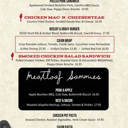 Sally's Southern - Lunch Menu