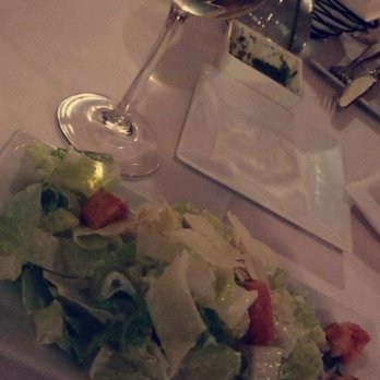 Harpoon Willy's - Ceasar salad and a glass of sauvignon blanc. - Seafood Near Me - Manasquan, New Jersey