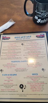Menu photo 1 Goldie's Route 66 Diner Williams, AZ
