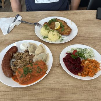U Babci - Combo plate plus combo salad and schnitzel - Polish Near Me - Lake Forest, California