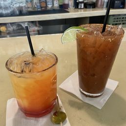 Tequila Sunrise and Bloody Mary Tequila Sunrise and Bloody Mary