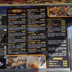 Birria Y Tacos El Pariente - Menu 11/25