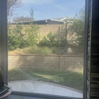 A B Glass Solutions - Before and after pictures , they finished in 20 mins. - Glass & Mirrors Near Me