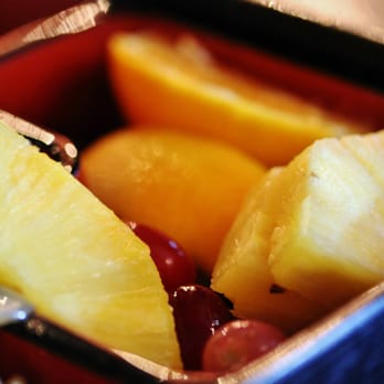 Lemongrass Cafe - Mixed Fruit included in the Bento - Pan Asian Near Me - Moline, Illinois