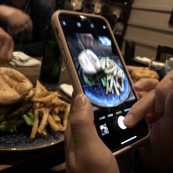 Park Distillery - bison burger with fries - Canadian (New) Near Me - Banff, Alberta