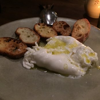 A16 - Burrata with Olive Oil, Sea Salt, and Crostini - Italian Near Me - San Francisco, California A16 - Burrata with Olive Oil, Sea Salt, and Crostini - Italian Near Me - San Francisco, California