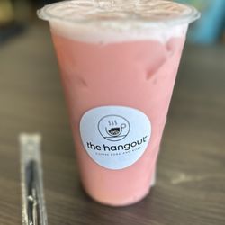 Dragonfruit Lemonade with sweet cream