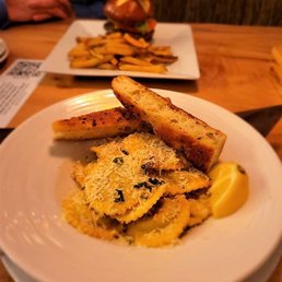 Mushroom ravioli