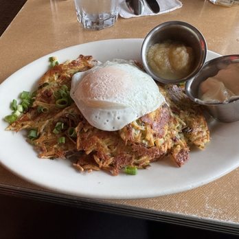 Crystal Creek Cafe - Potato and bacon "pancakes" - Breakfast & Brunch Near Me - Bothell, Washington Crystal Creek Cafe - Potato and bacon "pancakes" - Breakfast & Brunch Near Me - Bothell, Washington