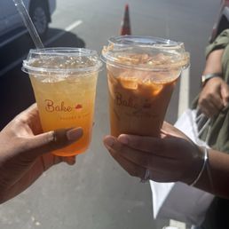 Peach mango refresher  Arabic chai