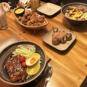 U ME - Unagi Don, Crispy Chicken Don, Takoyaki Octopus Balls (6), Crispy Chicken Tender, Sakura Rose Milk Tea, Thai Tea - Poke Near Me - Saratoga Springs, New York U ME - Unagi Don, Crispy Chicken Don, Takoyaki Octopus Balls (6), Crispy Chicken Tender, Sakura Rose Milk Tea, Thai Tea - Poke Near Me - Saratoga Springs, New York
