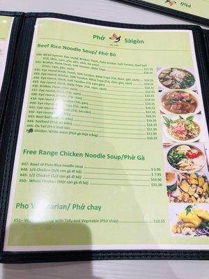 Menu photo 7 Pho Saigon 75 Fairfax, VA