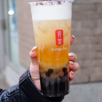 Gong Cha - Panda milk foam green tea - Bubble Tea Near Me - Vancouver, British Columbia Gong Cha - Panda milk foam green tea - Bubble Tea Near Me - Vancouver, British Columbia