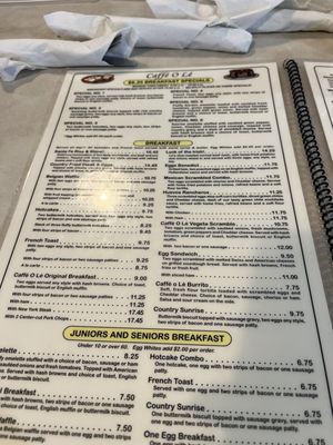 Menu photo 1 Caffe Ole Sierra Vista, AZ