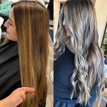 Carlie The Stylist - Before and after on a gorgeous new client - Hair Stylists Near Me - Seal Beach, California Carlie The Stylist - Before and after on a gorgeous new client - Hair Stylists Near Me - Seal Beach, California