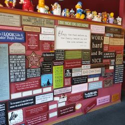 Hometown Pizza - Philosophy wall.