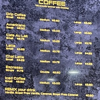 Boombox Brew Bar - Coffee menu - Brewpubs Near Me - Denver, Colorado