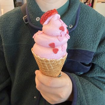 Matcha Cafe Maiko - Valentine's Special Strawberry Soft Serve in a Cone - Cafes Near Me - Las Vegas, Nevada Matcha Cafe Maiko - Valentine's Special Strawberry Soft Serve in a Cone - Cafes Near Me - Las Vegas, Nevada