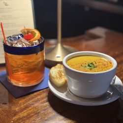 Skal Bar & Kitchen - Brandy Old Fashioned and Carrot and Lentil Soup