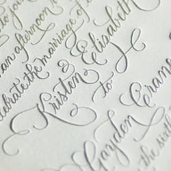 Dancing Pen & Press - Hand Calligraphy Letterpress Wedding Invitations