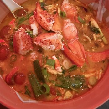 The Lobster Cage - Lobster Tom Yum Soup - Seafood Near Me - Pensacola, Florida The Lobster Cage - Lobster Tom Yum Soup - Seafood Near Me - Pensacola, Florida