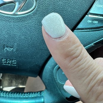 Tip Top Nails - The huge lump of acrylic that didn't get filed. - Nail Salons Near Me - San Antonio, Texas