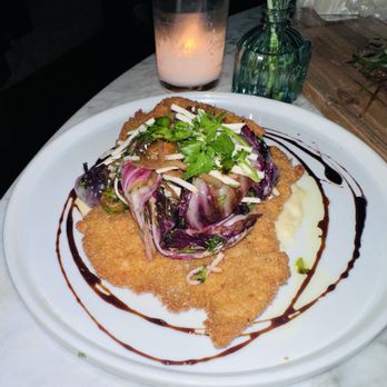 Ysabel - Chicken schnitzel - New American Near Me - West Hollywood, California Ysabel - Chicken schnitzel - New American Near Me - West Hollywood, California