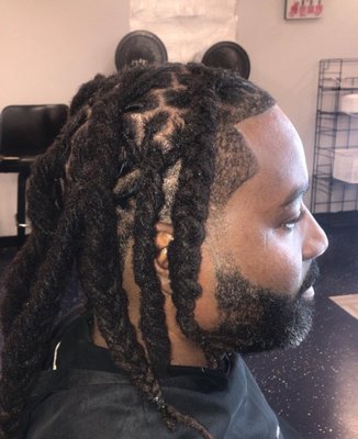 Loc and style - , scalp treatment, and clean retwist with crisp parting. Finished with a protective two-strand style for a polished, long-lasting look. Perfect for keeping your locs healthy, fresh, and well-maintained. Loc and style - , scalp treatment, and clean retwist with crisp parting. Finished with a protective two-strand style for a polished, long-lasting look. Perfect for keeping your locs healthy, fresh, and well-maintained.