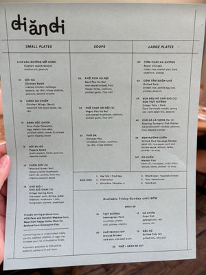 Menu photo 4 Di An Di Brooklyn, NY Menu photo 4 Di An Di Brooklyn, NY