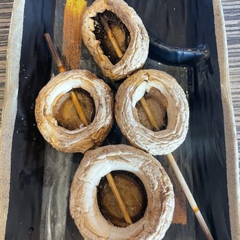 Hinata Sushi Kitchen - Mushrooom Skewers - Japanese Near Me - Hayward, California Hinata Sushi Kitchen - Mushrooom Skewers - Japanese Near Me - Hayward, California