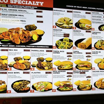 El Pollo Rico - Latest menu - Fast Food Near Me - Austin, Texas