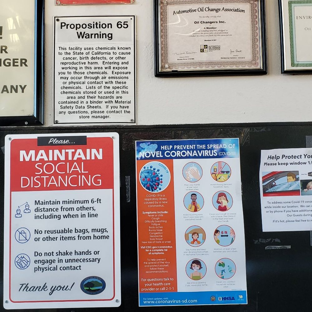 Oil Changers - Notices - Oil Change Stations Near Me - Poway, California Oil Changers - Notices - Oil Change Stations Near Me - Poway, California