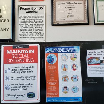 Oil Changers - Notices - Oil Change Stations Near Me - Poway, California
