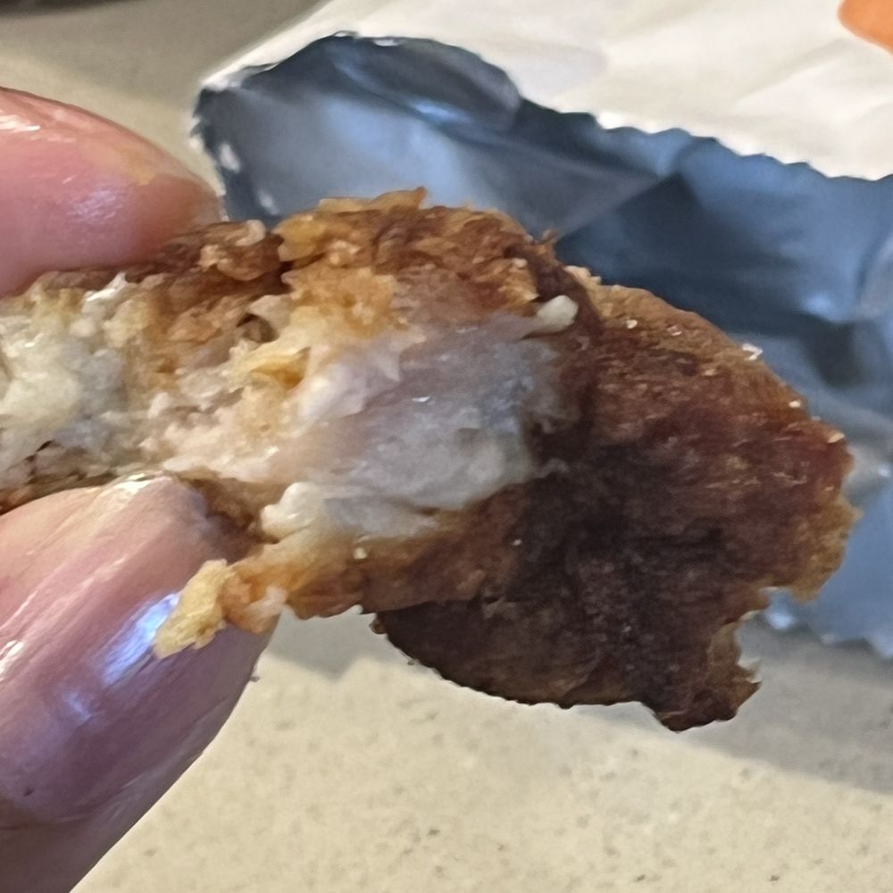 Raw chicken, don't eat here