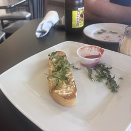 Bruschetta with Garlic and Fresh Mozzarella Bruschetta with Garlic and Fresh Mozzarella