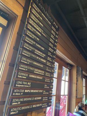 Menu photo 4 The Castlerock Pub Warren, VT